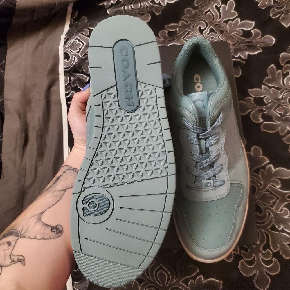 COACH Mens Aquamarine Low-Top Sneakers - Picture 8 of 10